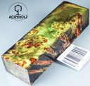 Pappel Maser stabilisiert Griffblock | 140x40x30| ACRYHOLZ | Messergriff 2933