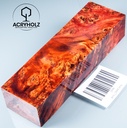 Pappel Maser stabilisiert Griffblock | 130x40x30| ACRYHOLZ | Messergriff 2946