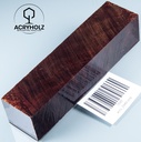 Pappel Stiftrohling braun stabilisiert | 130x30x30 | acryholz | 2949