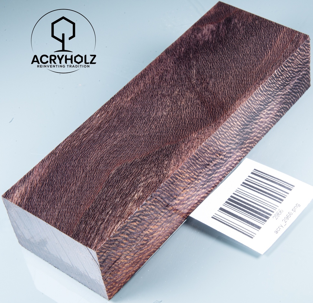 Platane Griffblock stabilisiert | 150x50x30 | acryholz | Messergriff | 2966