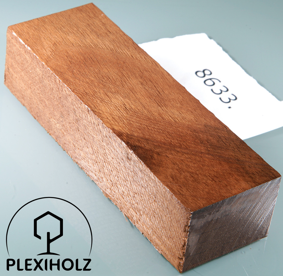 Orzech włoski Blok na Rękojeść Stabilizowany | 120x40x30 | plexiholz | 8633