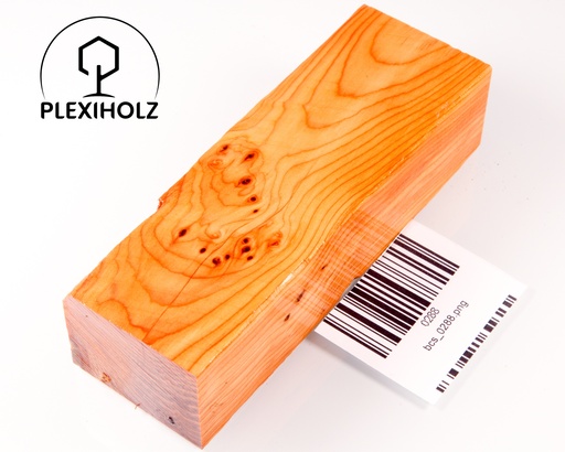 [0288] Thuja Burl Handle Block Stabilized | 120x40x30 | plexiholz | burl handle | 0288