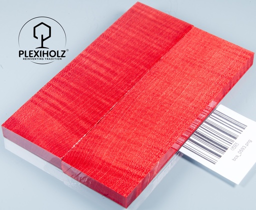 [0593] Ahorn Griffschalen stabilisiert | 130x40x10 | plexiholz | Messergriff | 0593
