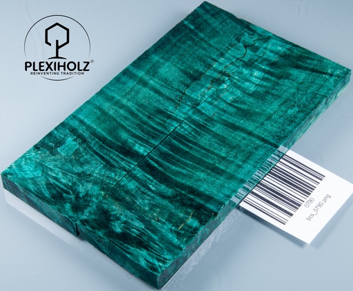 [0790] Kastanie Maser stabilisiert | plexiholz | 150x42x10 | Griffschalenpaar 0790