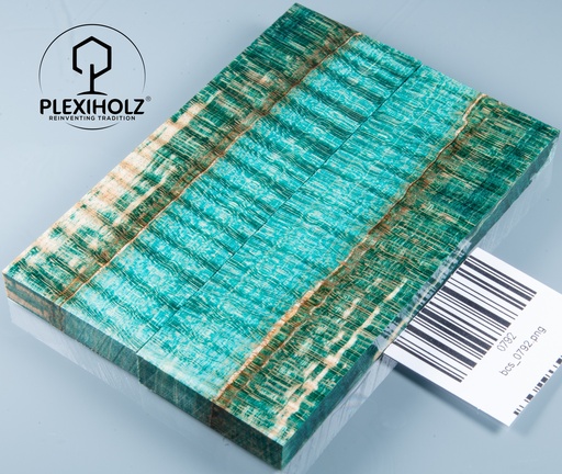 [0792] Ahorn Griffschalen stabilisiert | 120x40x10 | plexiholz | Messergriff | 0792
