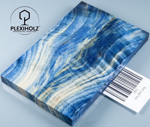 [0801] Pappel Griffschalen stabilisiert | 130x40x10| plexiholz | Messer | Griffholz 0801