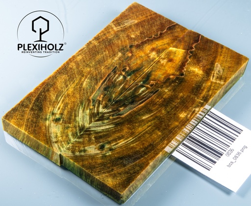 [0836] Kastanie Maser stabilisiert | 120x40x10 | plexiholz | schalenpaar 0836