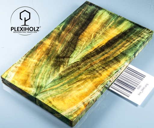 [0840] Kastanie Maser stabilisiert | 150x45x10 | plexiholz | schalenpaar 0840