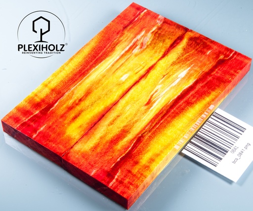 [0841] Kastanie Maser stabilisiert | 130x45x10 | plexiholz | schalenpaar 0841