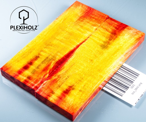 [0842] Kastanie Maser stabilisiert | 130x45x10 | plexiholz | schalenpaar 0842