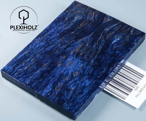 [0885] Karelische Maserbirke stabilisiert | 120x40x10 | plexiholz | Griffmaterial 0885