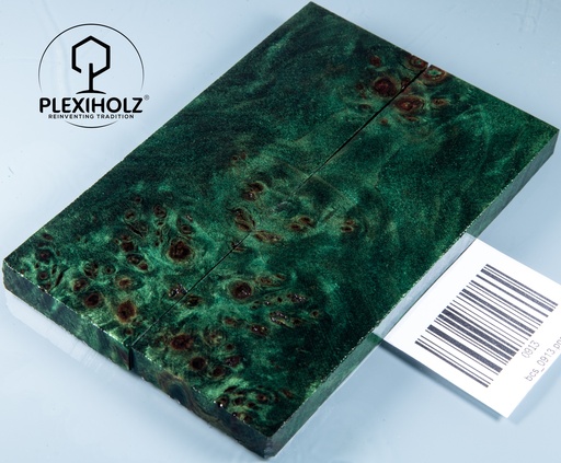 [0913] Pappel Maserholz | 130x40x10 | plexiholz | stabilisiertes Griffmaterial 0913