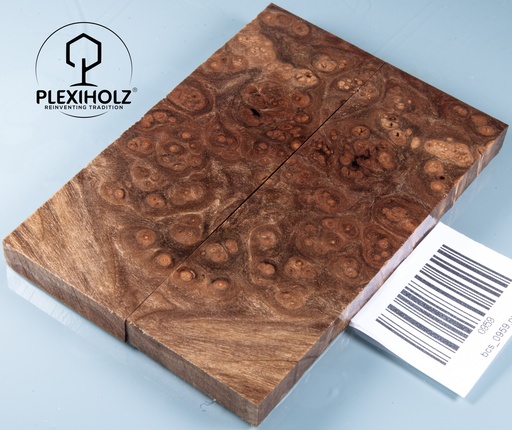 [0959] Walnuss Maser | 120x40x10 | plexiholz | Griffschalen stabilisiert 0959