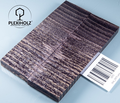 [0970] Esche Griffschalen stabilisiert | 130x40x10| plexiholz | Messerbau 0970