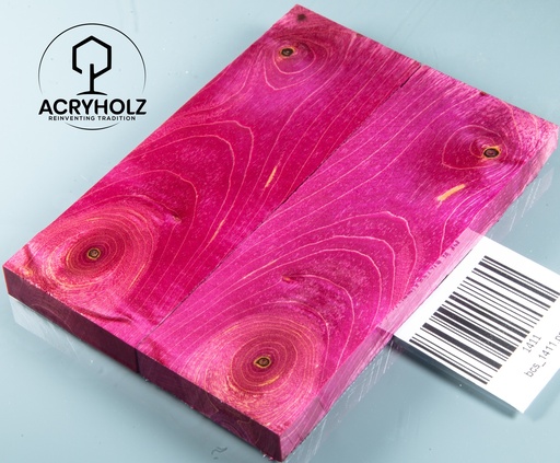 [1411] Ahorn Griffschalen stabilisiert | 120x40x10 | acryholz | Messergriff | 1411