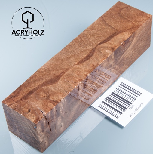 [1488] Walnut Burl Stabilized | 150x36x36 | acryholz | Turning Wood Drechseln 1488
