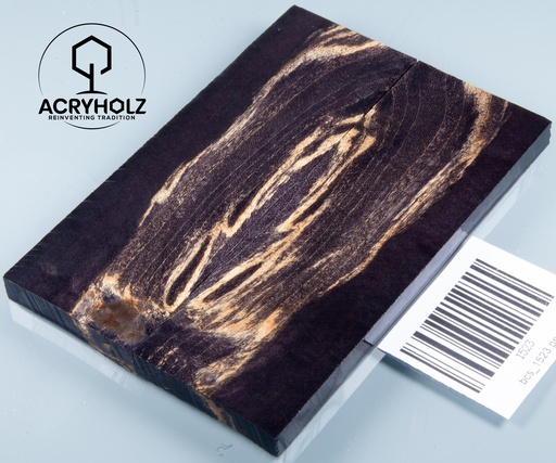 [1523] Kastanie Maser stabilisiert | 120x40x7 | acryholz | schalenpaar 1523