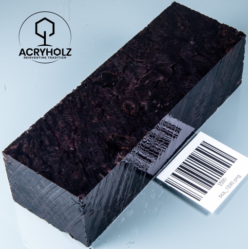 [1590] Ahorn Maser Griffblock stabilisiert | 135x45x35| acryholz | 1590