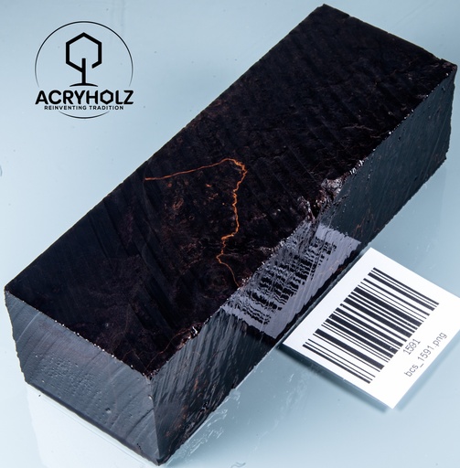 [1591] Ahorn Maser Griffblock stabilisiert | 135x45x35| acryholz | 1591
