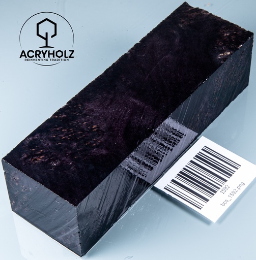 [1592] Ahorn Maser Griffblock stabilisiert | 135x40x35| acryholz | 1592