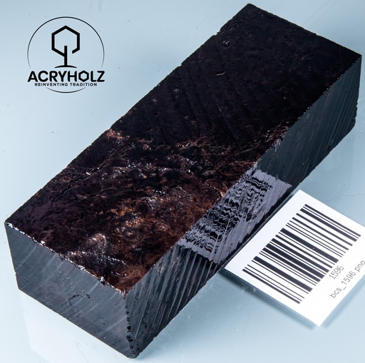 [1596] Ahorn Maser Griffblock stabilisiert | 120x40x30| acryholz | 1596