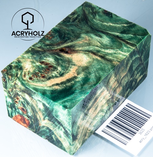 [1623] Pappel Modblock stabilisiert | 95x60x45 | ACRYHOLZ | Schmuck | 1623