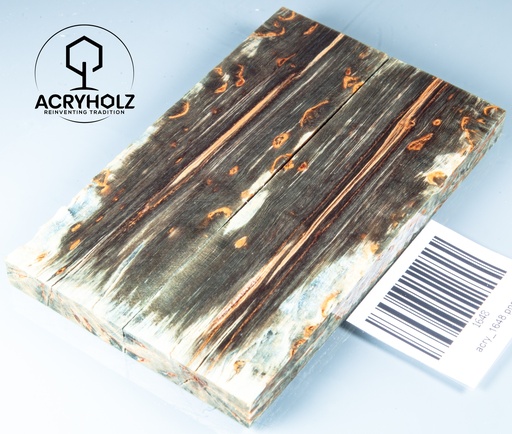 [1648] Karelische Maserbirke stabilisiert | 120x37x10 | ACRYHOLZ | Griffmaterial 1648