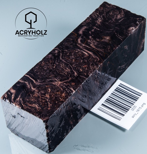 [1815] Ahorn Maser Griffblock stabilisiert | 137x40x35 | acryholz | 1815