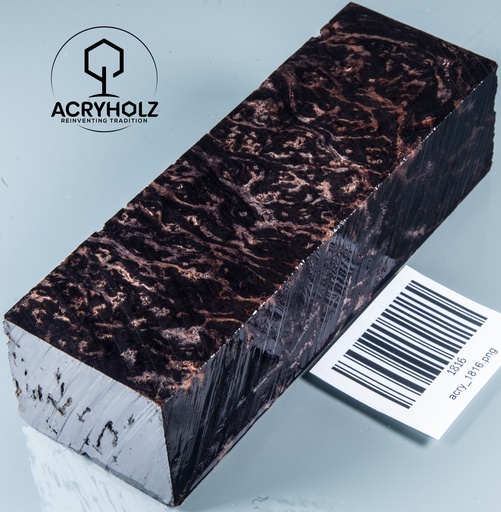 [1816] Ahorn Maser Griffblock stabilisiert | 130x40x35 | acryholz | 1816