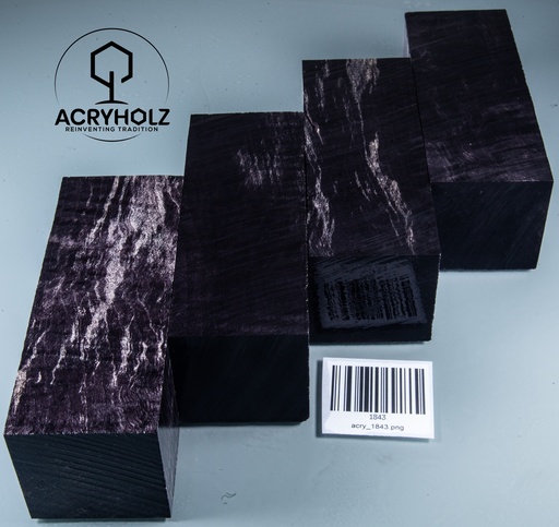 [1843] Pappel Maser stabilisiert | 125x45x45 | acryholz| Drechselholz Drechseln 1843