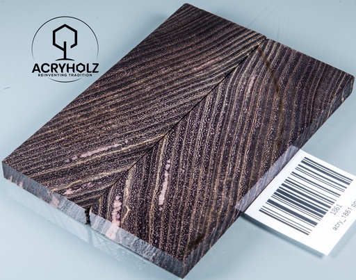 [1861] Esche Maser Griffschalen stabilisiert | 120x40x10| ACRYHOLZ| Messerbau 1861