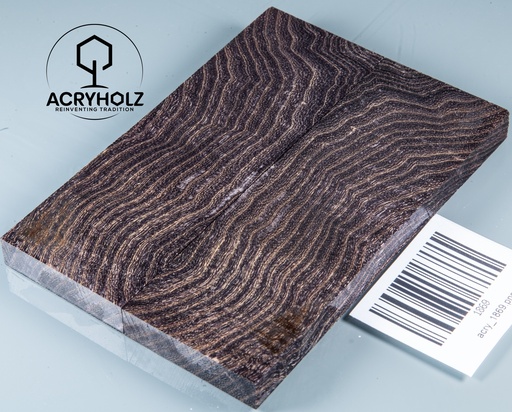 [1869] Esche Maser Griffschalen stabilisiert | 120x40x10| ACRYHOLZ| Messerbau 1869