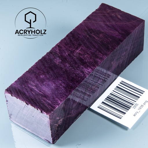 [1938] Pappel Maser stabilisiert Griffblock | 120x40x30| ACRYHOLZ | Messergriff 1938