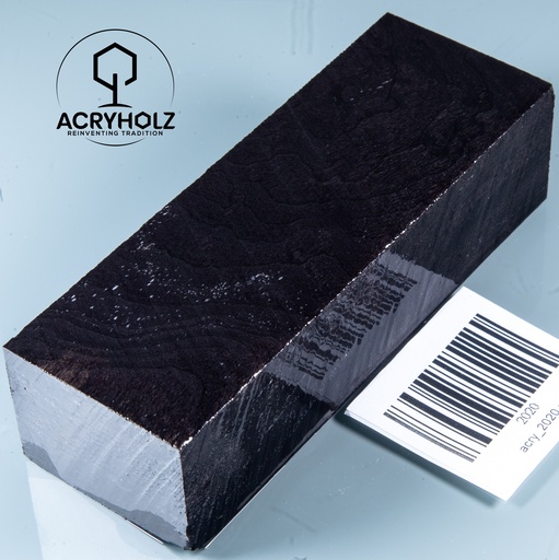 [2020] Pappel Maser stabilisiert Griffblock | 120x40x30| ACRYHOLZ | Messergriff 2020