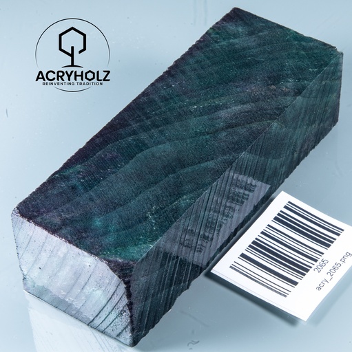 [2065] Pappel Maser stabilisiert Griffblock | 120x40x30| ACRYHOLZ | Messergriff 2065