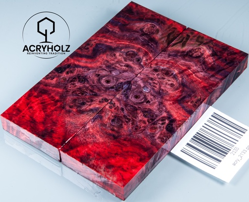 [2133] Kastanie Maser stabilisiert | 120x40x10 | acryholz | schalenpaar 2133