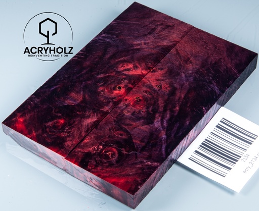 [2134] Kastanie Maser stabilisiert | 120x40x10 | acryholz | schalenpaar 2134