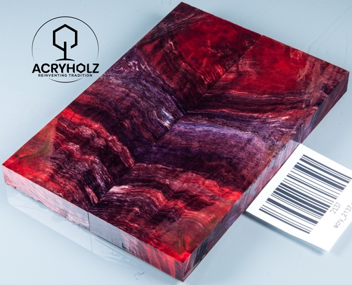 [2137] Kastanie Maser stabilisiert | 120x40x10 | acryholz | schalenpaar 2137