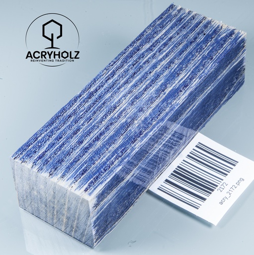 [2172] Esche Maser Griffblock stabilisiert | 120x40x30 | acryholz | 2172