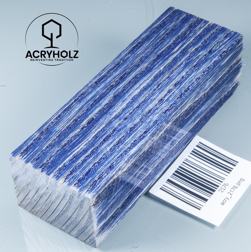 [2176] Esche Maser Griffblock stabilisiert | 120x40x30 | acryholz | 2176