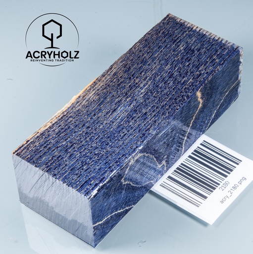 [2180] Esche Maser Griffblock stabilisiert | 115x40x30 | acryholz | 2180