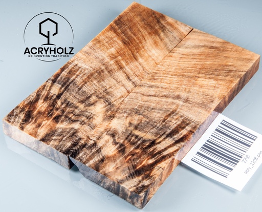 [2208] Kastanie Maser stabilisiert | 120x40x10 | plexiholz | buckeye schalenpaar 2208