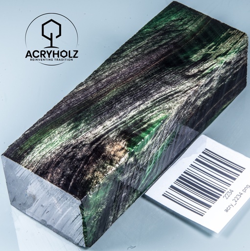 [2234] Kastanie Maser Griffblock stabilisiert | 120x40x30 | ACRYHOLZ | Messergriff | 2234