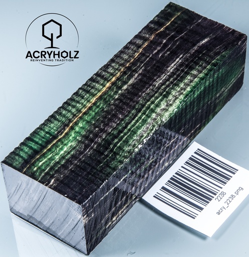 [2238] Kastanie Maser Griffblock stabilisiert | 120x40x30 | ACRYHOLZ | Messergriff | 2238