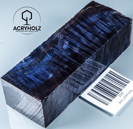 [2242] Blocco per manico in radica di castagno stabilizzata | 120x40x30 | ACRYHOLZ | Manico per coltello | 2242