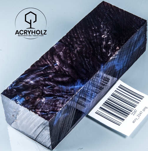 [2247] Blocco per manico in radica di castagno stabilizzata | 120x40x30 | ACRYHOLZ | Manico per coltello | 2247