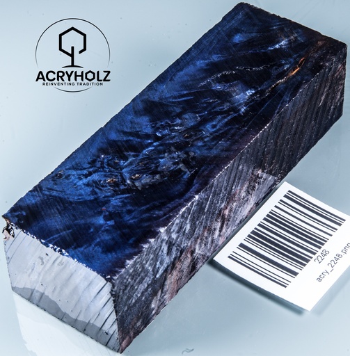 [2248] Blocco per manico in radica di castagno stabilizzata | 120x40x30 | ACRYHOLZ | Manico per coltello | 2248