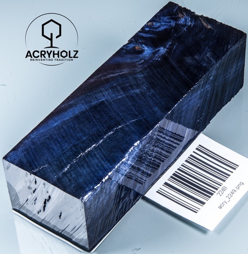 [2249] Blocco per manico in radica di castagno stabilizzata | 120x40x30 | ACRYHOLZ | Manico per coltello | 2249