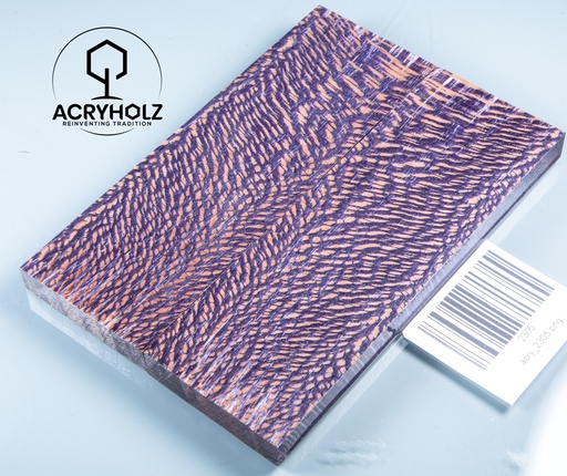 [2305] Platane Griffschalen stabilisiert | 130x45x9 | acryholz | Messergriff | 2305