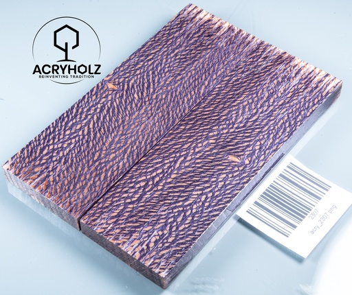 [2307] Platane Griffschalen stabilisiert | 130x45x9 | acryholz | Messergriff | 2307